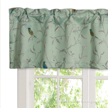 Vintage Birds Pattern Valance Curtain